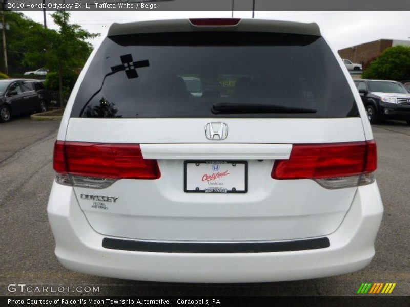 Taffeta White / Beige 2010 Honda Odyssey EX-L