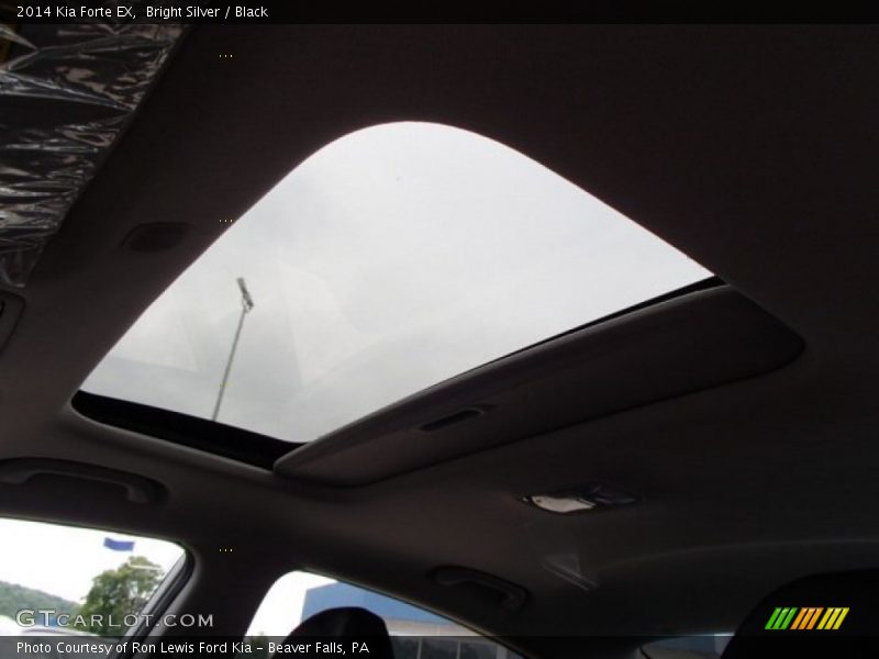 Bright Silver / Black 2014 Kia Forte EX