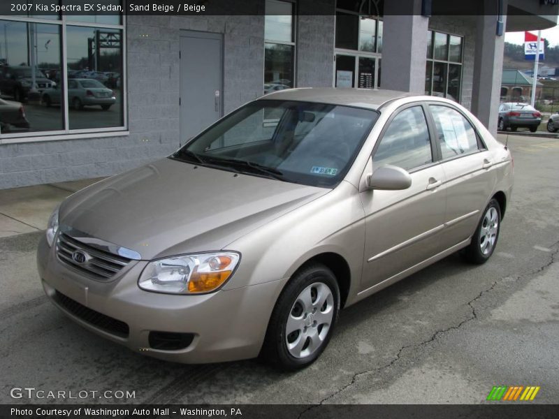Sand Beige / Beige 2007 Kia Spectra EX Sedan