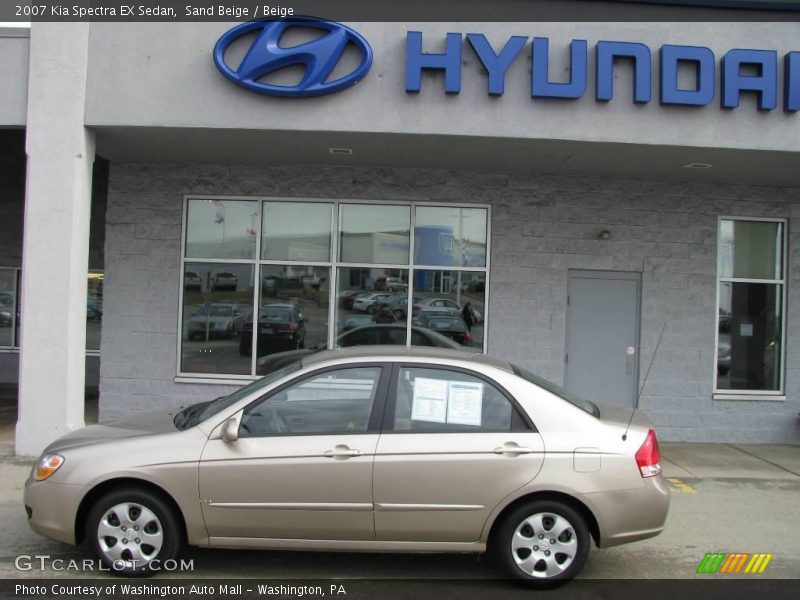 Sand Beige / Beige 2007 Kia Spectra EX Sedan