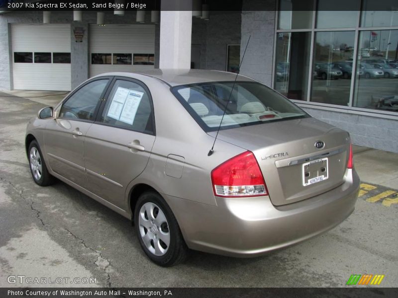Sand Beige / Beige 2007 Kia Spectra EX Sedan