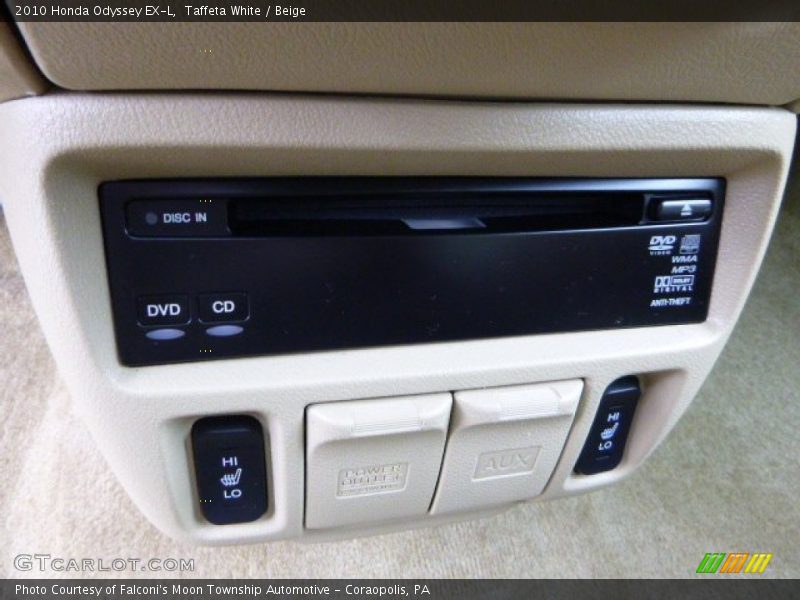 Taffeta White / Beige 2010 Honda Odyssey EX-L