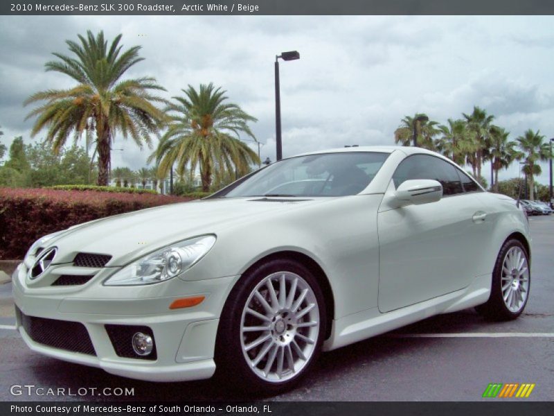 Arctic White / Beige 2010 Mercedes-Benz SLK 300 Roadster
