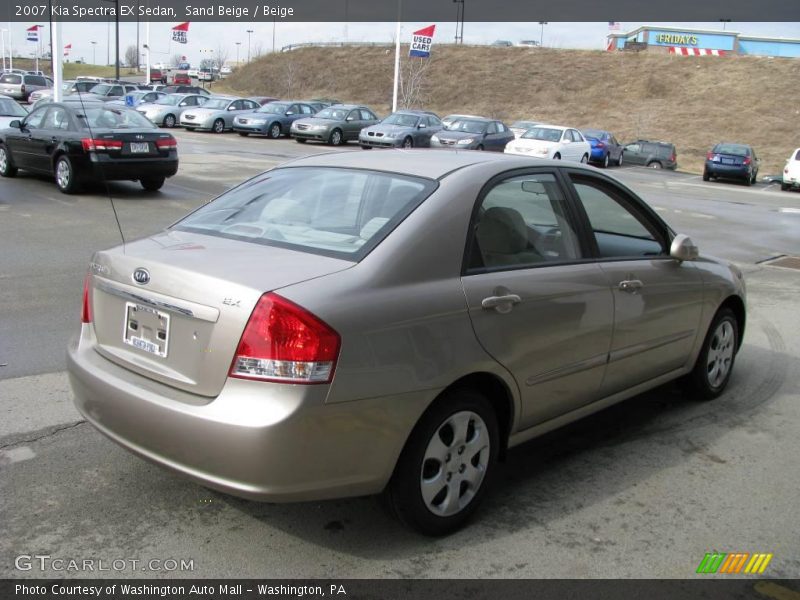 Sand Beige / Beige 2007 Kia Spectra EX Sedan