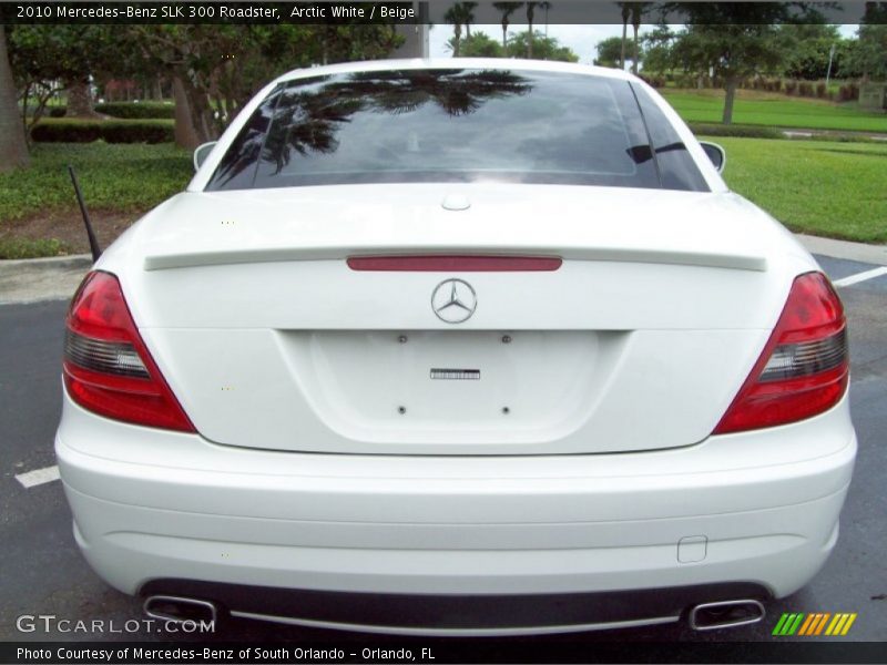 Arctic White / Beige 2010 Mercedes-Benz SLK 300 Roadster