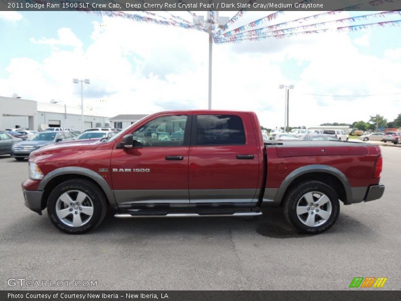 Deep Cherry Red Crystal Pearl / Dark Slate Gray/Medium Graystone 2011 Dodge Ram 1500 SLT Crew Cab