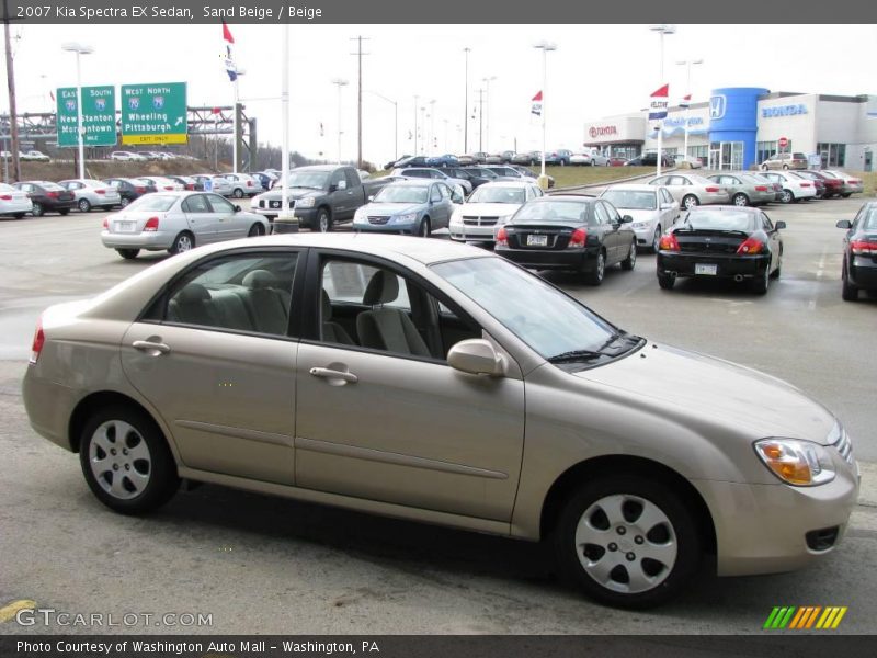 Sand Beige / Beige 2007 Kia Spectra EX Sedan