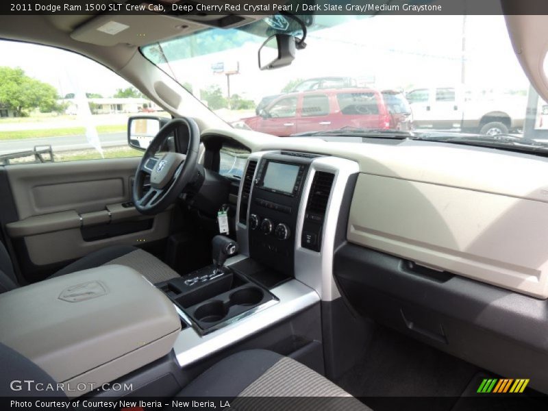 Deep Cherry Red Crystal Pearl / Dark Slate Gray/Medium Graystone 2011 Dodge Ram 1500 SLT Crew Cab