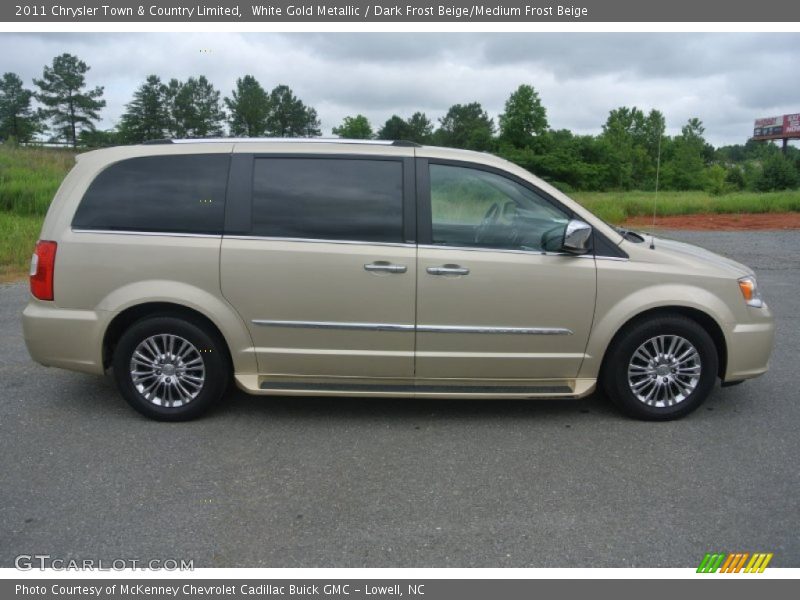 White Gold Metallic / Dark Frost Beige/Medium Frost Beige 2011 Chrysler Town & Country Limited