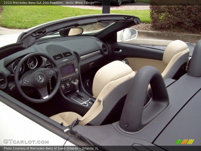 Arctic White / Beige 2010 Mercedes-Benz SLK 300 Roadster