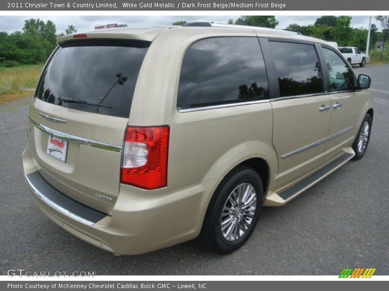 White Gold Metallic / Dark Frost Beige/Medium Frost Beige 2011 Chrysler Town & Country Limited