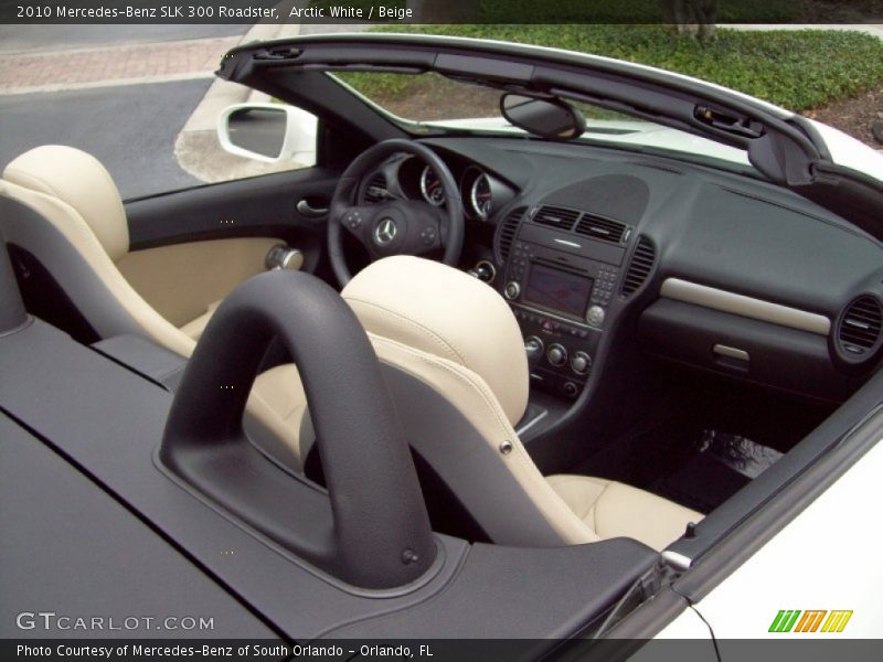 Arctic White / Beige 2010 Mercedes-Benz SLK 300 Roadster