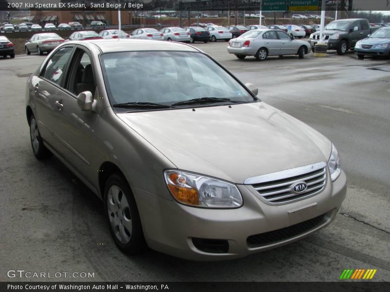 Sand Beige / Beige 2007 Kia Spectra EX Sedan