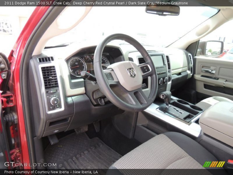 Deep Cherry Red Crystal Pearl / Dark Slate Gray/Medium Graystone 2011 Dodge Ram 1500 SLT Crew Cab