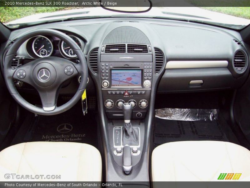 Arctic White / Beige 2010 Mercedes-Benz SLK 300 Roadster
