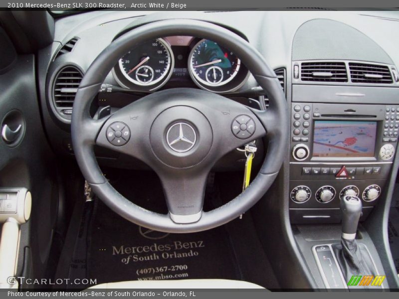 Arctic White / Beige 2010 Mercedes-Benz SLK 300 Roadster