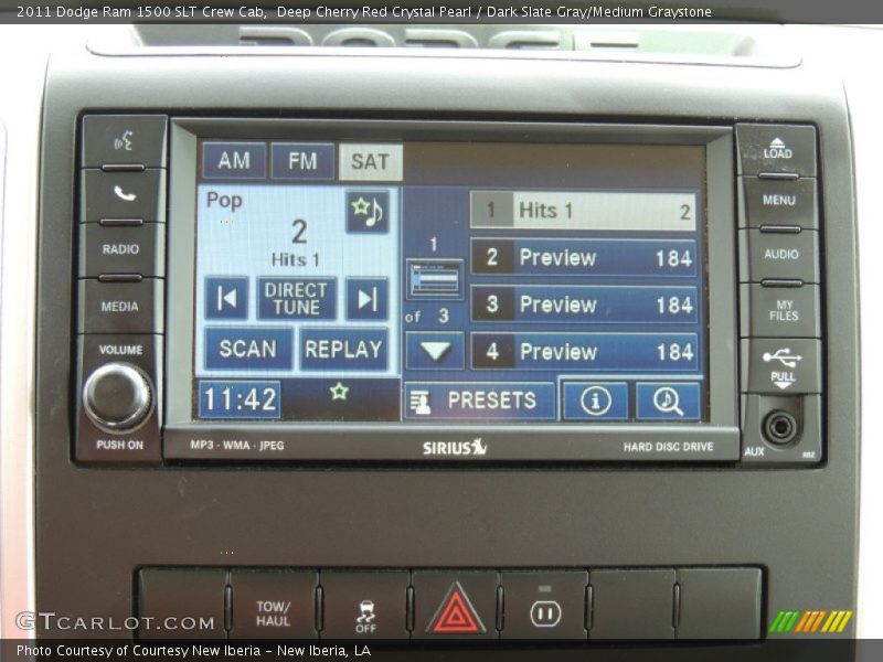 Deep Cherry Red Crystal Pearl / Dark Slate Gray/Medium Graystone 2011 Dodge Ram 1500 SLT Crew Cab