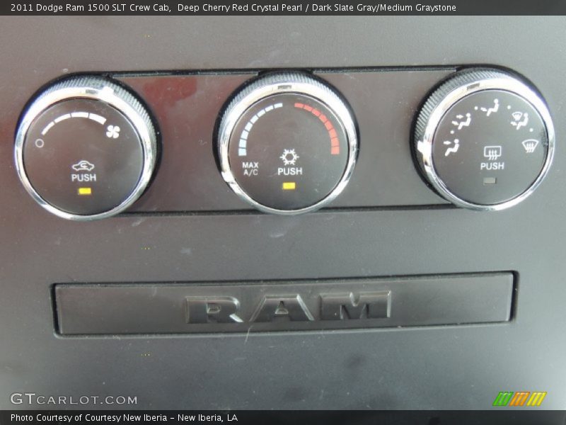 Deep Cherry Red Crystal Pearl / Dark Slate Gray/Medium Graystone 2011 Dodge Ram 1500 SLT Crew Cab