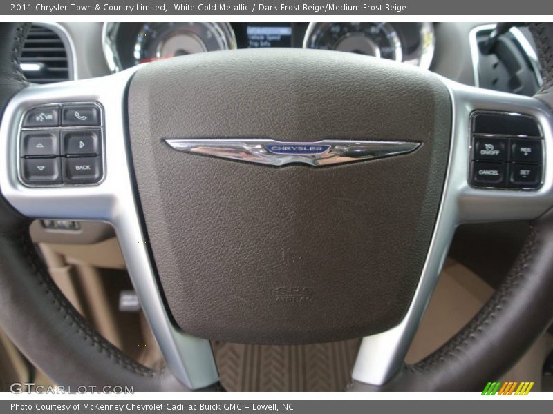 White Gold Metallic / Dark Frost Beige/Medium Frost Beige 2011 Chrysler Town & Country Limited