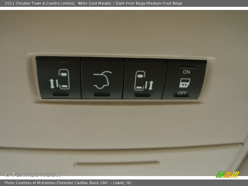 White Gold Metallic / Dark Frost Beige/Medium Frost Beige 2011 Chrysler Town & Country Limited