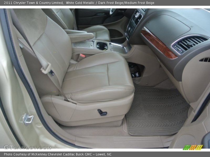 White Gold Metallic / Dark Frost Beige/Medium Frost Beige 2011 Chrysler Town & Country Limited