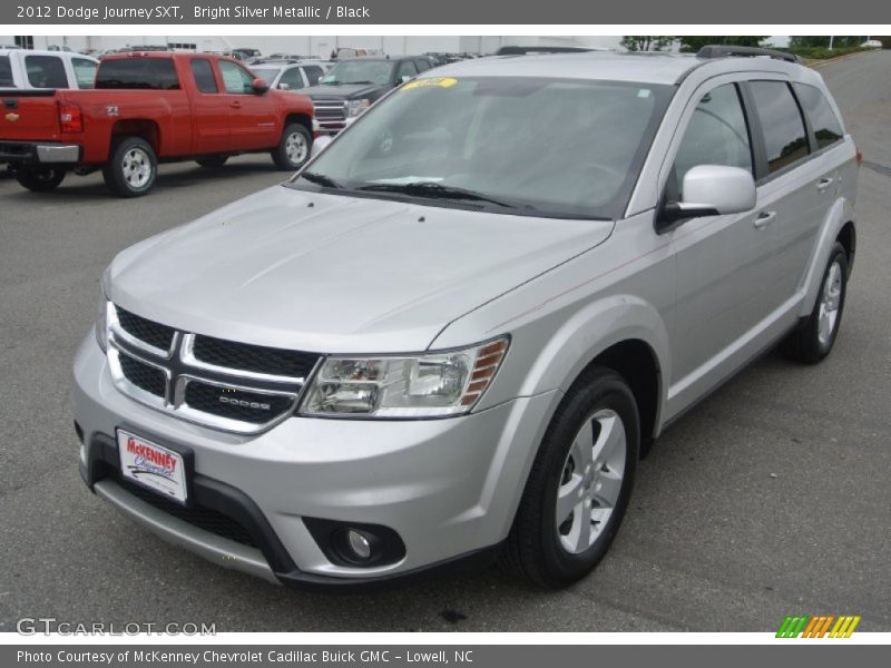 Bright Silver Metallic / Black 2012 Dodge Journey SXT