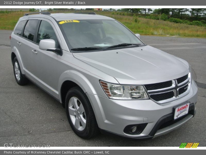 Bright Silver Metallic / Black 2012 Dodge Journey SXT