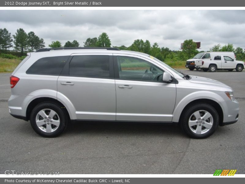Bright Silver Metallic / Black 2012 Dodge Journey SXT