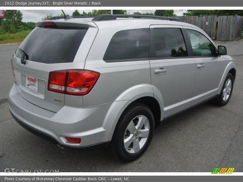 Bright Silver Metallic / Black 2012 Dodge Journey SXT