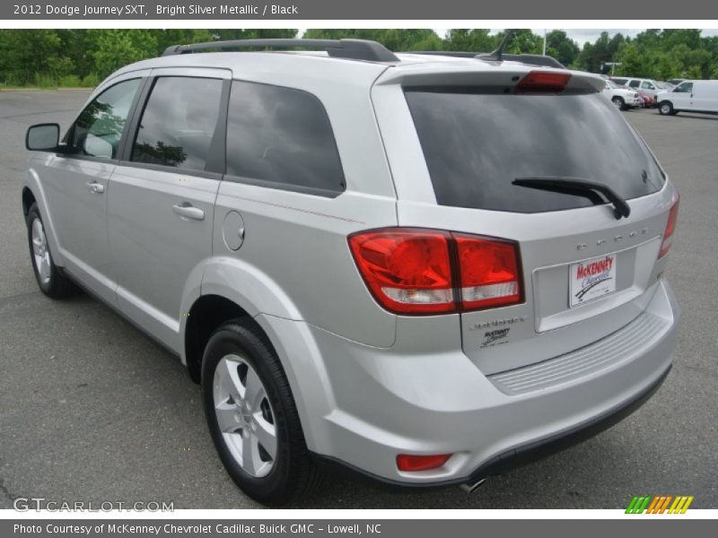 Bright Silver Metallic / Black 2012 Dodge Journey SXT