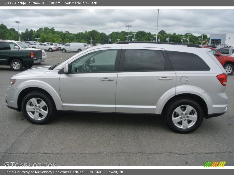Bright Silver Metallic / Black 2012 Dodge Journey SXT
