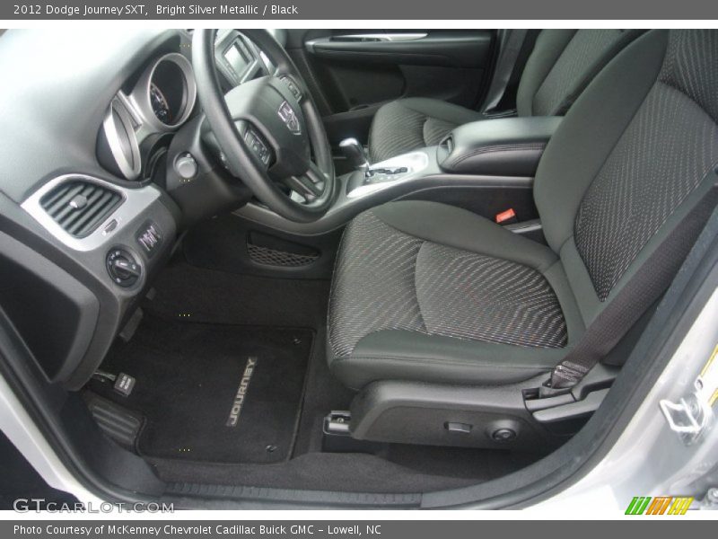 Bright Silver Metallic / Black 2012 Dodge Journey SXT
