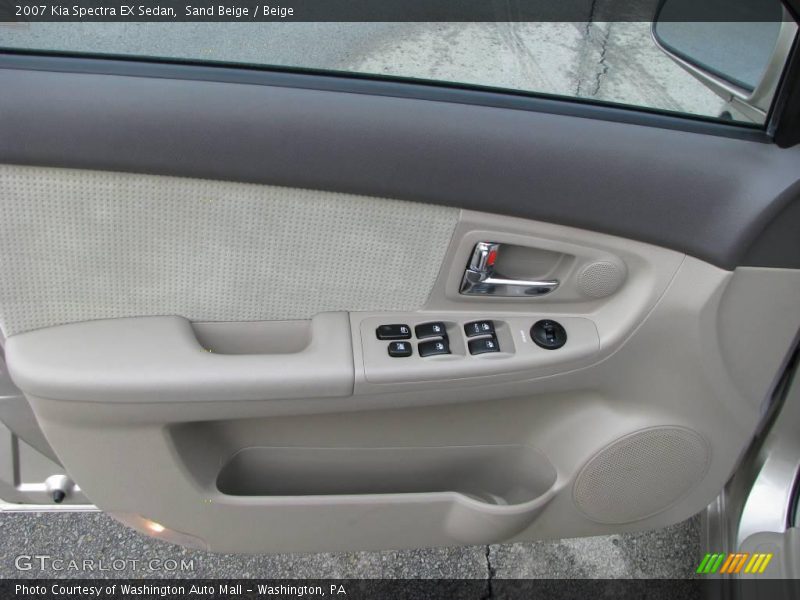 Sand Beige / Beige 2007 Kia Spectra EX Sedan