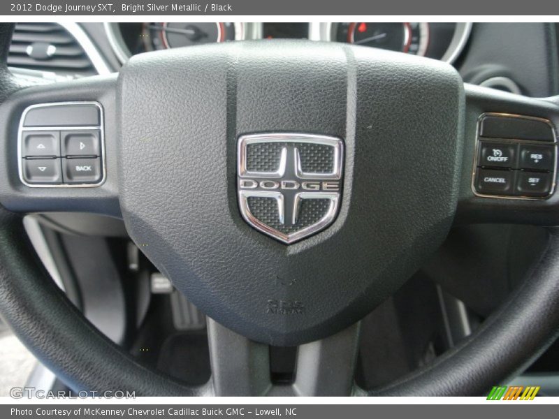 Bright Silver Metallic / Black 2012 Dodge Journey SXT