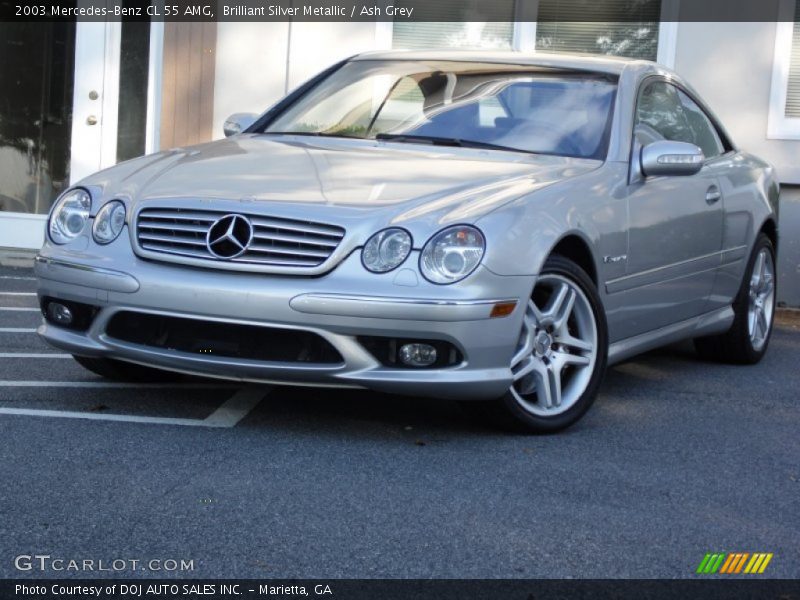 Brilliant Silver Metallic / Ash Grey 2003 Mercedes-Benz CL 55 AMG