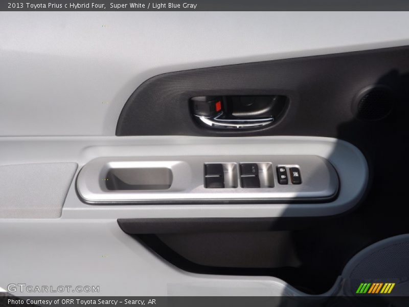 Super White / Light Blue Gray 2013 Toyota Prius c Hybrid Four