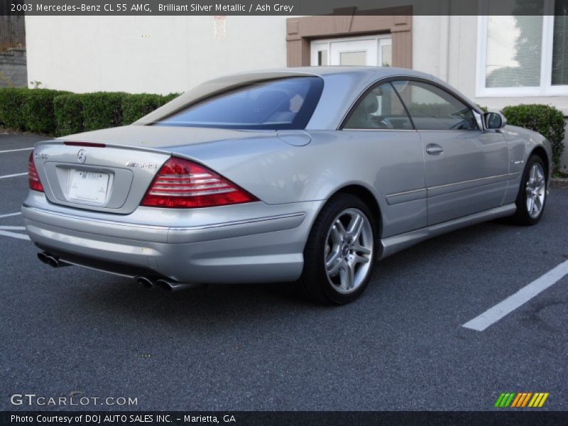 Brilliant Silver Metallic / Ash Grey 2003 Mercedes-Benz CL 55 AMG