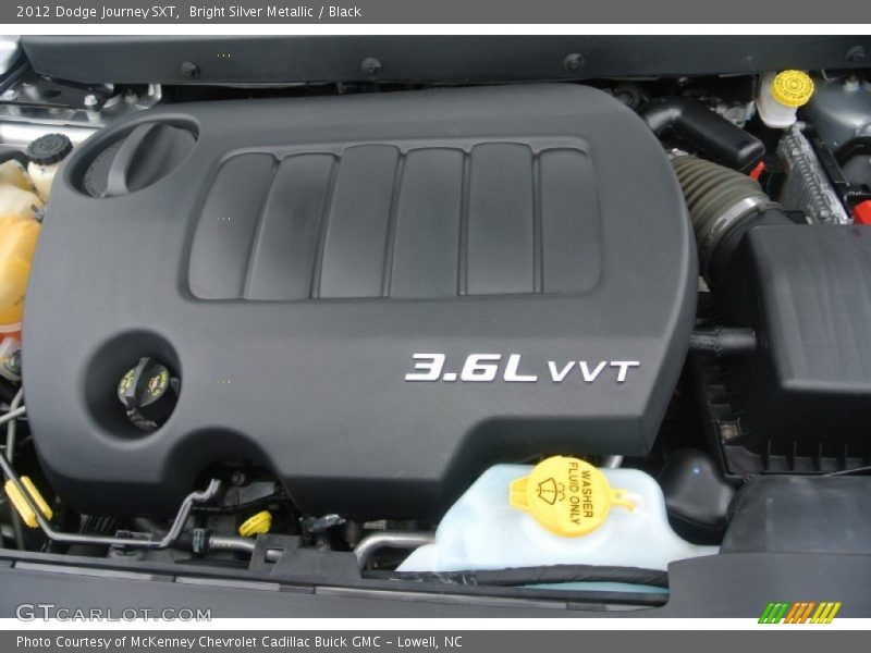 Bright Silver Metallic / Black 2012 Dodge Journey SXT