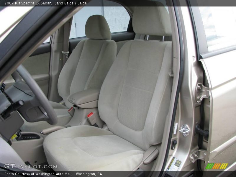 Sand Beige / Beige 2007 Kia Spectra EX Sedan