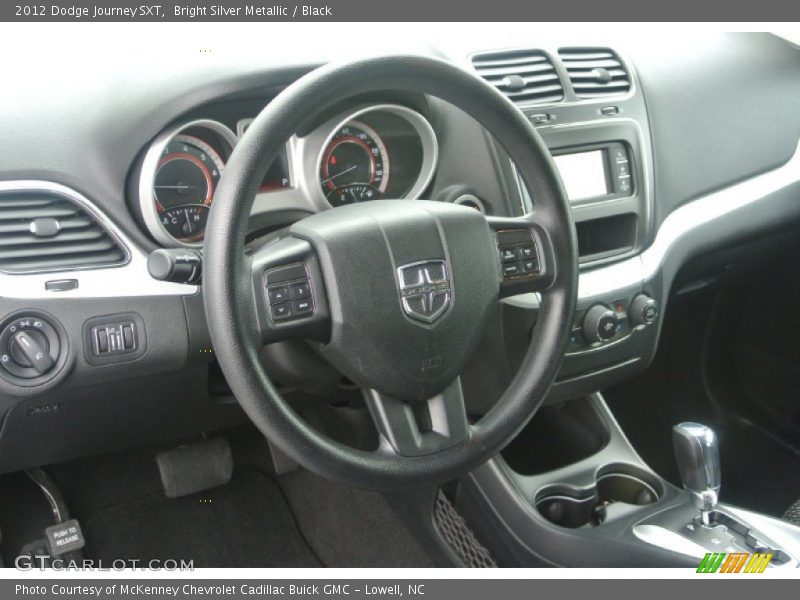 Bright Silver Metallic / Black 2012 Dodge Journey SXT