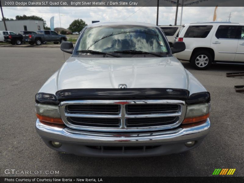 Bright Silver Metallic / Dark Slate Gray 2003 Dodge Dakota SLT Quad Cab