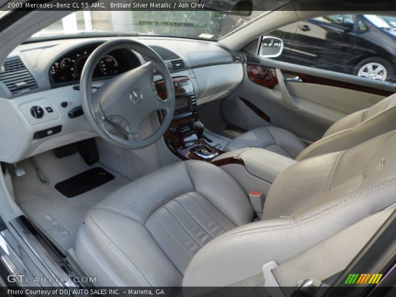 Brilliant Silver Metallic / Ash Grey 2003 Mercedes-Benz CL 55 AMG