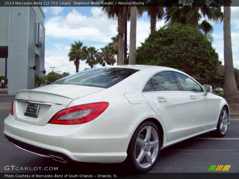 Diamond White Metallic / Almond/Mocha 2014 Mercedes-Benz CLS 550 Coupe