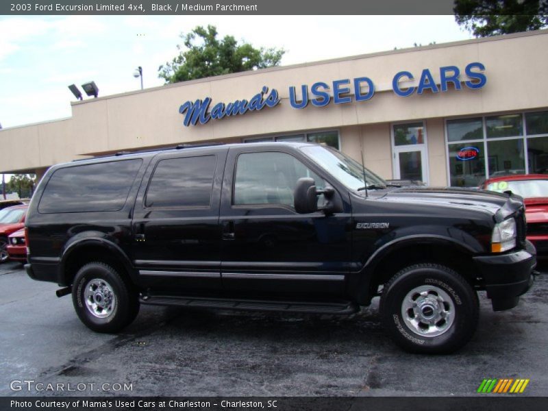 Black / Medium Parchment 2003 Ford Excursion Limited 4x4