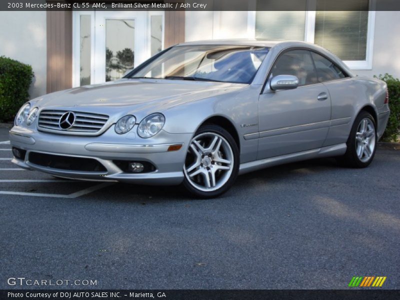 Brilliant Silver Metallic / Ash Grey 2003 Mercedes-Benz CL 55 AMG