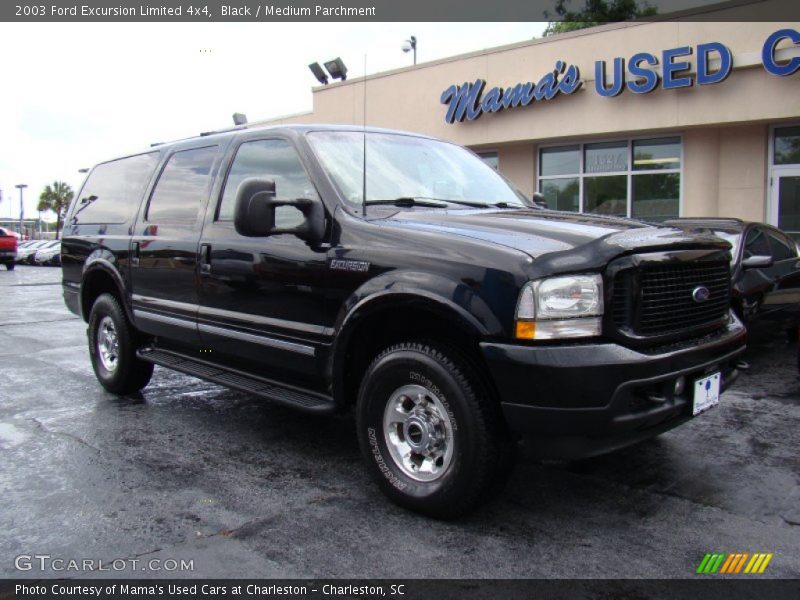 Black / Medium Parchment 2003 Ford Excursion Limited 4x4