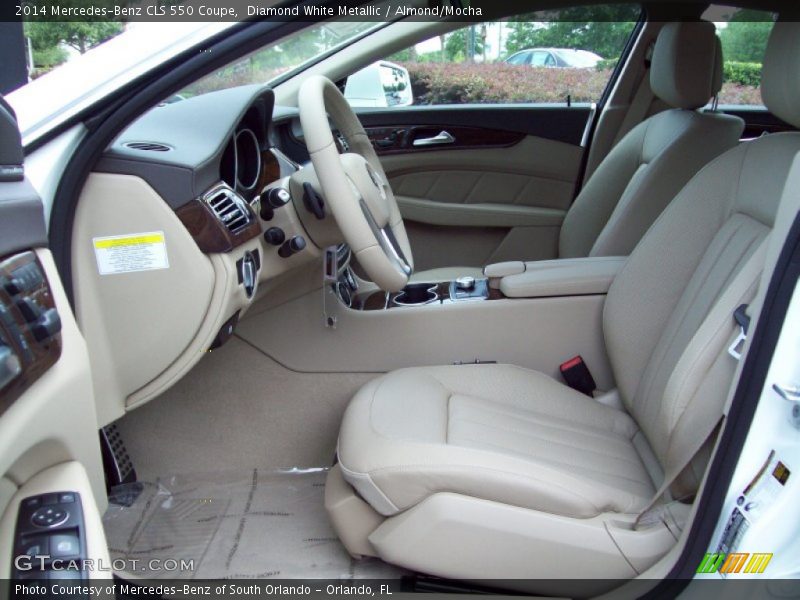 Diamond White Metallic / Almond/Mocha 2014 Mercedes-Benz CLS 550 Coupe
