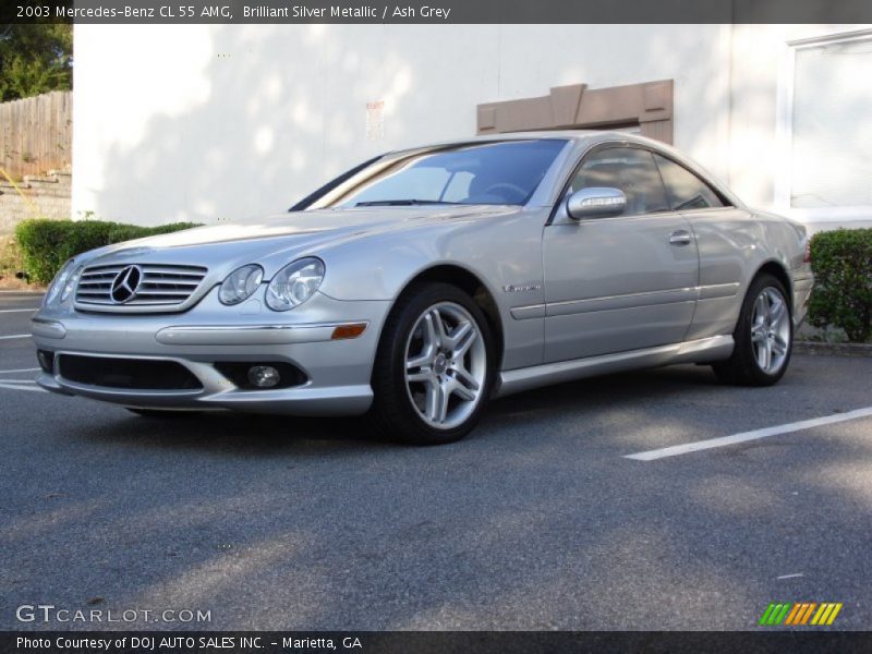 Brilliant Silver Metallic / Ash Grey 2003 Mercedes-Benz CL 55 AMG