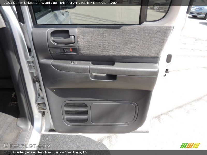 Bright Silver Metallic / Dark Slate Gray 2003 Dodge Dakota SLT Quad Cab