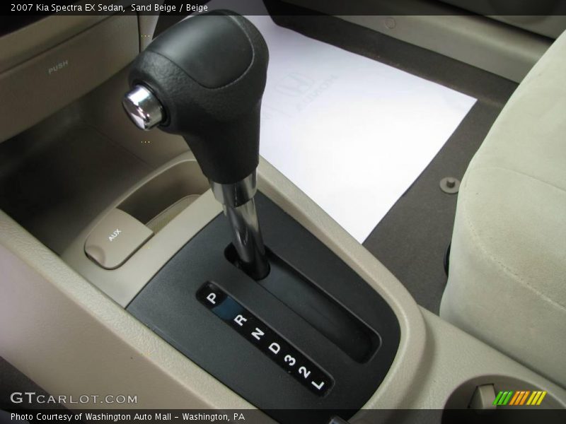 Sand Beige / Beige 2007 Kia Spectra EX Sedan